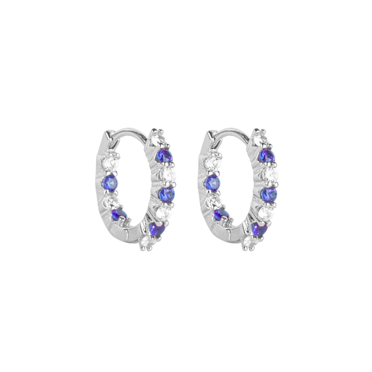Orecchini ChiMiAma 140235 Ø 17 mm | Colore Zaffiro - Argento 925