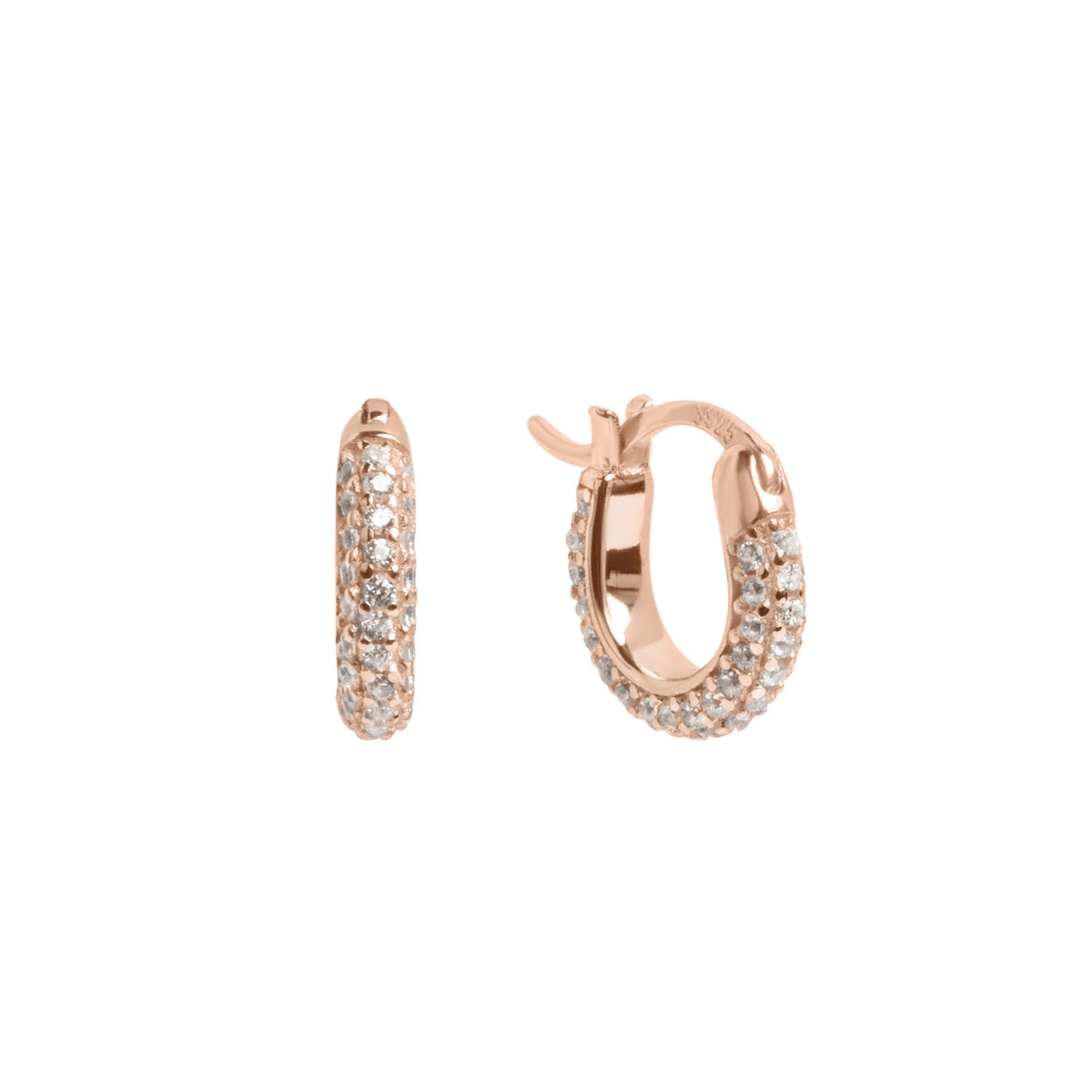Orecchini ChiMiAma 140480 Pvd Oro Rosa | Ø 10 mm - Argento 925