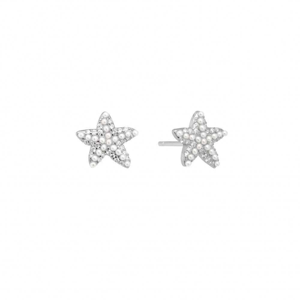 Orecchini ChiMiAma 140570 Ø 10 mm | Perla Base Vetro - Argento 925