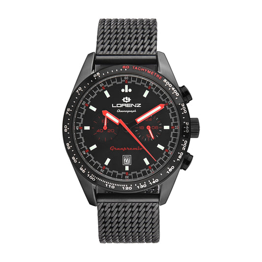 Lorenz Granpremio Vintage Cronografo Mesh Rosso - Ref. 030251AA