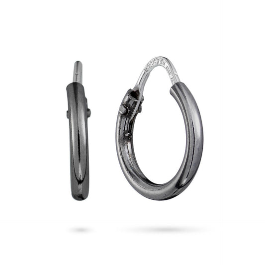 Orecchini ChiMiAma 140163 Pvd Nero | Ø 13 mm - Argento 925