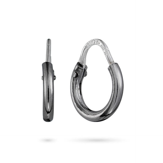 Orecchini ChiMiAma 140173 Pvd Nero | Ø 11 mm - Argento 925