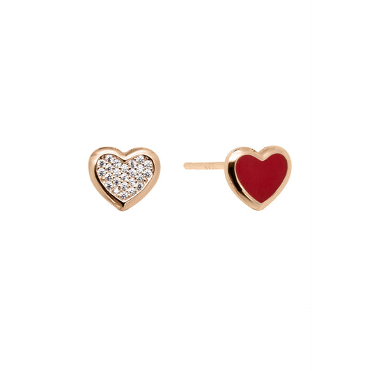 Orecchini ChiMiAma 140466 Cuori Ø 9 mm - Argento 925
