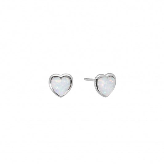 Orecchini ChiMiAma 140553 Ø 6 mm | Opale Sintetico - Argento 925