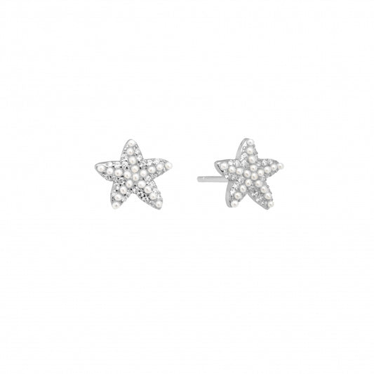 Orecchini ChiMiAma 140570 Ø 10 mm | Perla Base Vetro - Argento 925