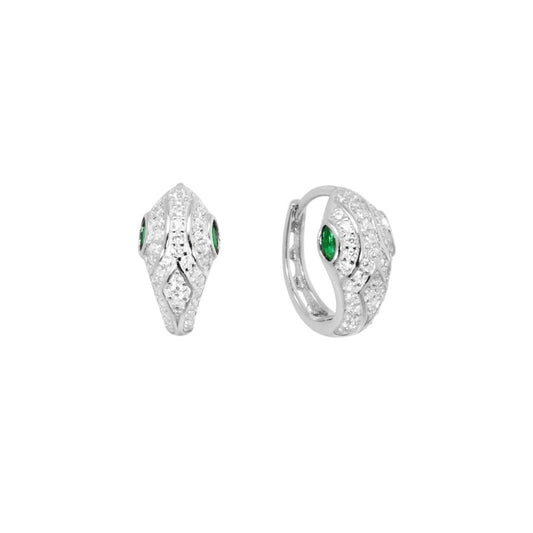 Orecchini ChiMiAma 140649 Ø 11 mm | Colore Smeraldo - Argento 925