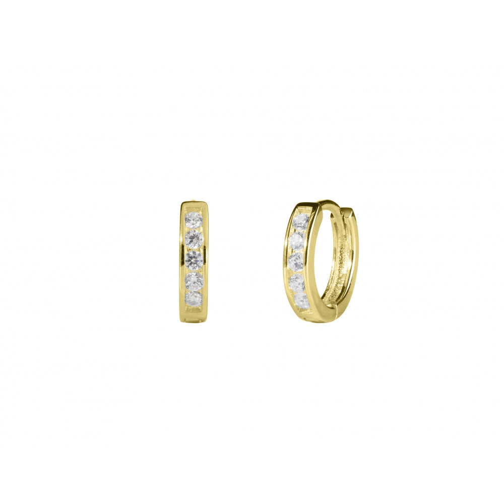 Orecchini ChiMiAma 140688 Ø 10 mm | Pvd Oro Giallo - Argento 925