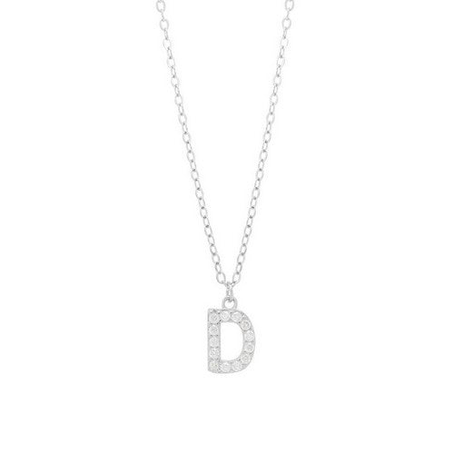 Collana ChiMiAma con Lettera D Pavé - Ref. 130115D
