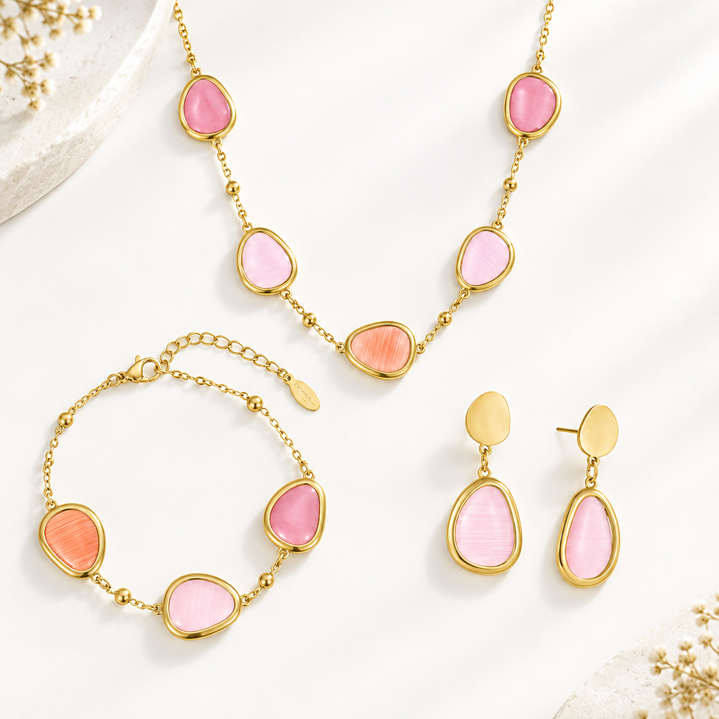 Set Trio ChiMiAma – Collana, Bracciale e Orecchini